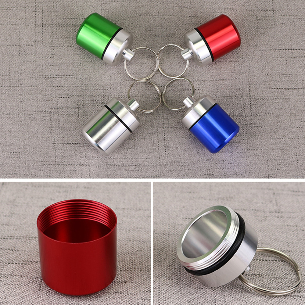 Aluminum Alloy Cartridge Earplug Storage Bottle, Metal Sealed Can, Customizable Logo, Low-Profile Storage Can, Manufacturer