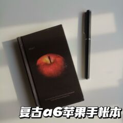 レトロなa6アップルノートブックインスタイル高価値厚みのあるノート日記スケジュールプラン学生文具ブック