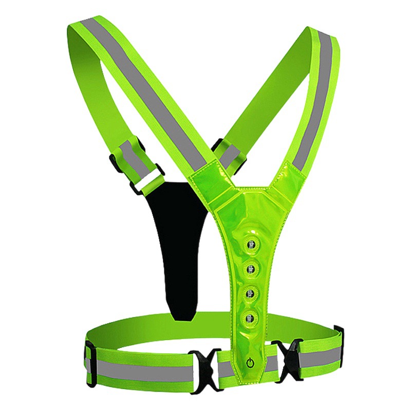 Correa LED transfronteriza chaleco reflectante ropa reflectante correa reflectante noche corriendo ciclismo ropa reflectante imprimible