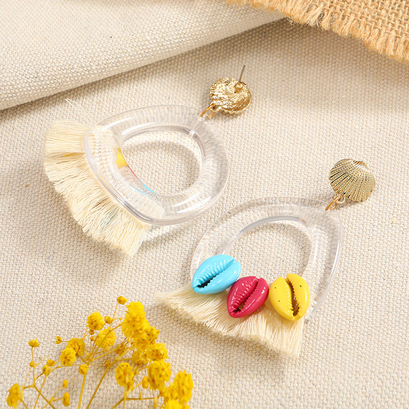 Jewelry Retro Geometric Frosted Alloy Earrings display picture 2