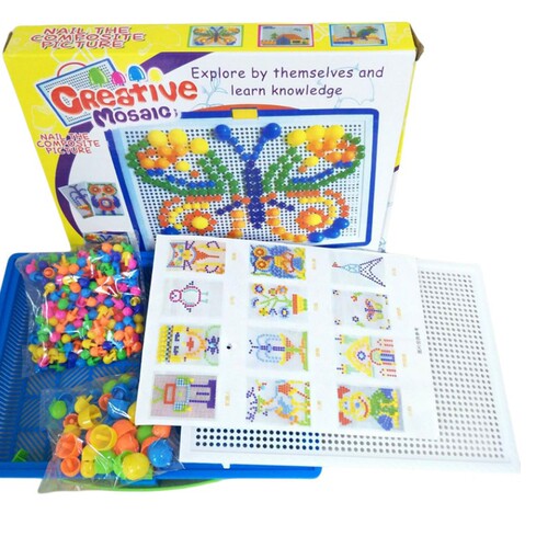 Mushroom Nails Toy Insert Board Building Blocks Puzzle DIY Kindergarten Children Mushroom Nails Brain Development Toy Wholesale