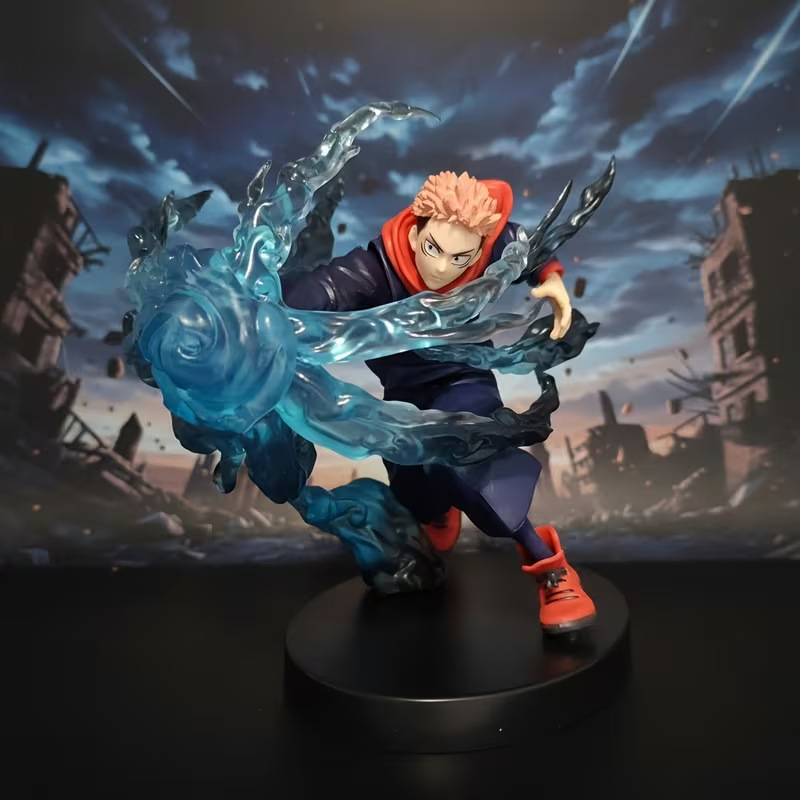 Jujutsu Kaisen Yuji Itadori Anime Gk Statue in Fighting Pose, Collectible Model, Cross-Border