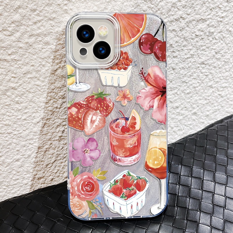 PC Soda Water Strawberry Cute Phone Cases Phone Accessories display picture 4
