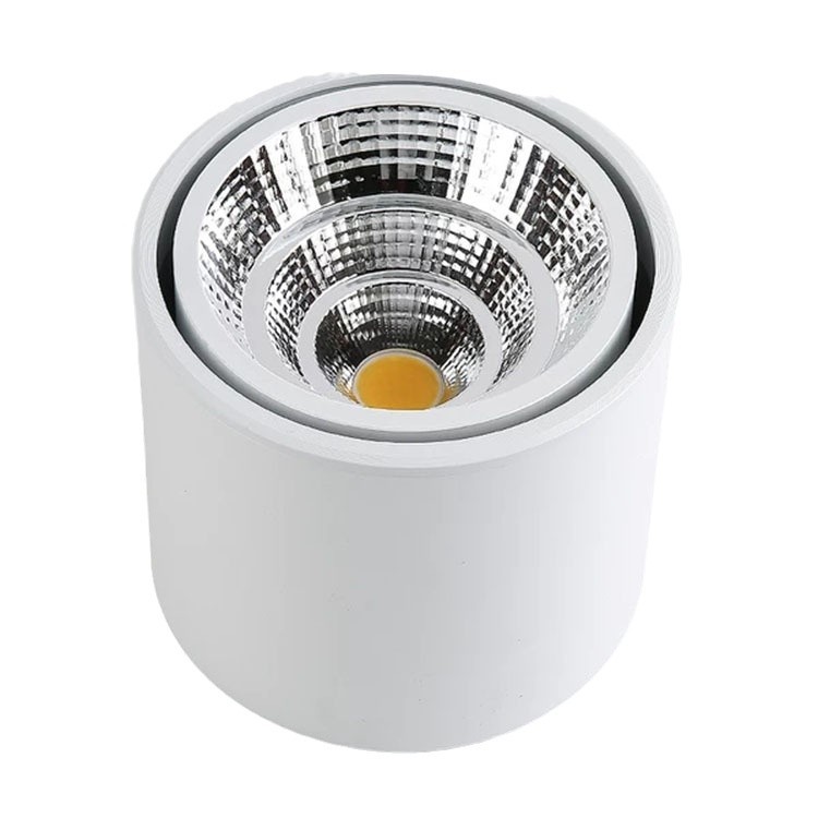 조정 가능한 각도 개방형 스포트 라이트 통로 상업 LED 개방형 다운 라이트 라운드 눈부심 방지 눈 보호 천장 호스트 램프