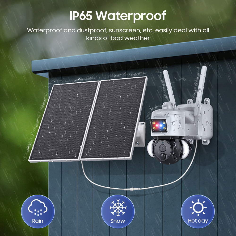 Cámara de vigilancia de 24 horas sin electricidad sin red doméstica 20W solar 4G HD fabricante de cámaras de visión nocturna