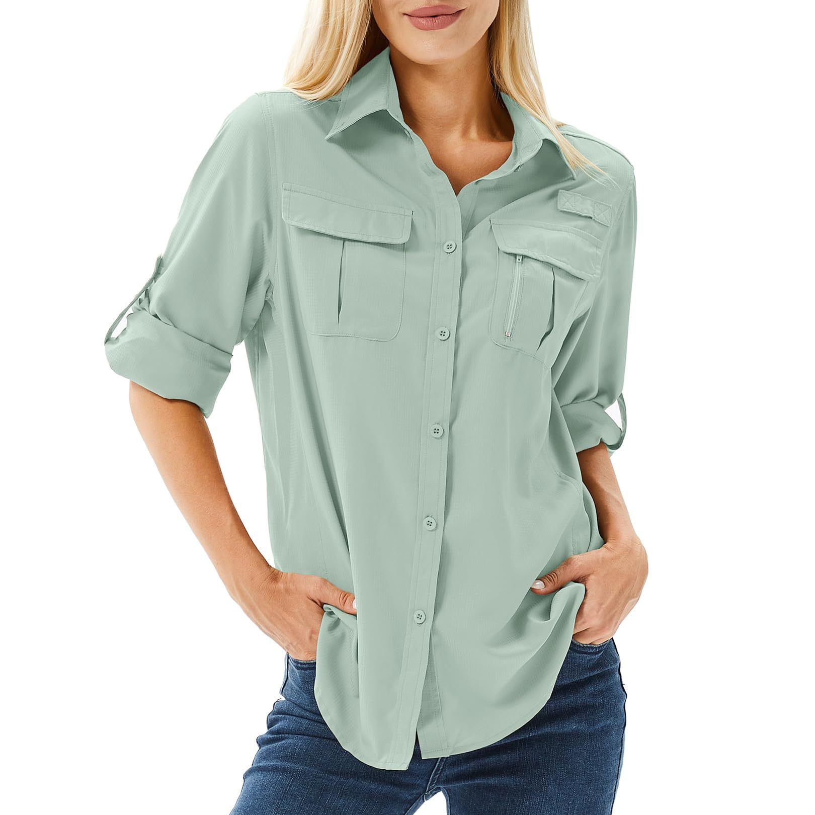 Women's Quick Drying Breathable Stretch Shirt Uv Protective Top_voghion.com