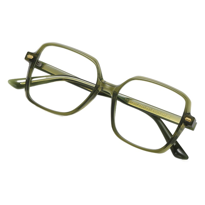 Nueva placa lisa gafas marco mujeres ultra-luz miopía gafas marco hombres anti-azul gafas de luz BC907