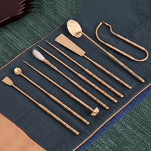 纯铜七件套 升级加厚 香道套装香篆工具勺铲灰押打篆空熏隔火用品