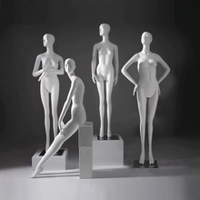 服装店模特头道具女全身哑白橱窗人偶模型展示架韩版婚纱人体