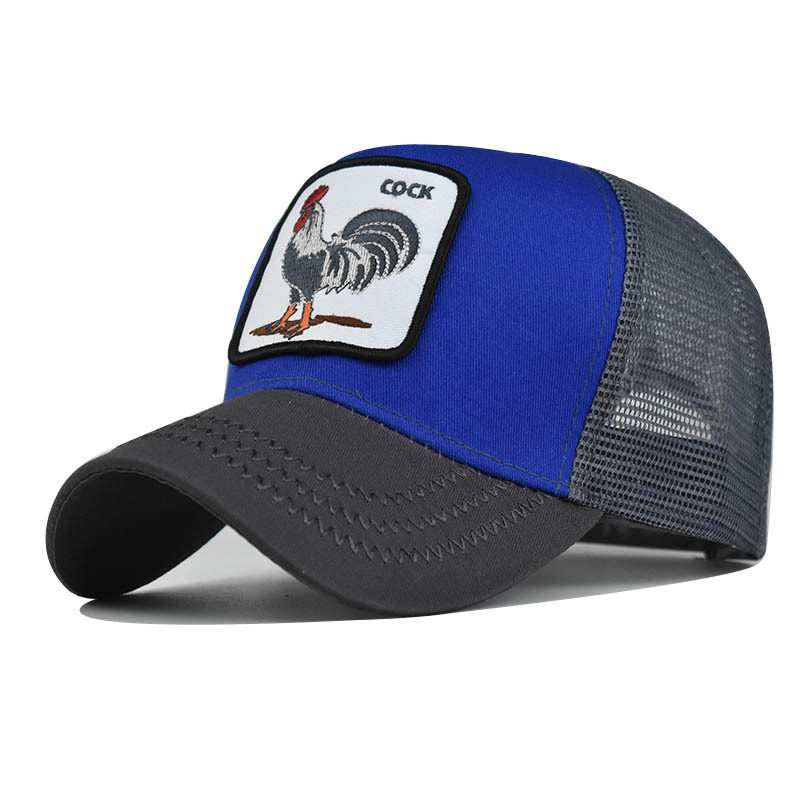 Animal Embroidered Net Hat Men's And Women's Animal Baseball Cap Hip Hop Cap_voghion.com
