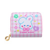 Square cartoon wallet, cute card holder, polyurethane short bag, Korean style