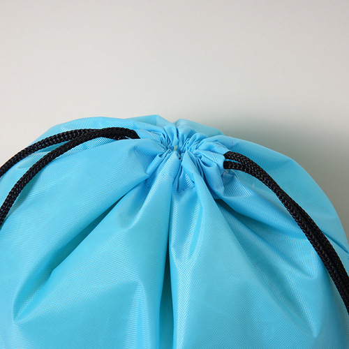 Ready-to-ship custom 210D polyester drawstring bag portable rope bag marathon sports event customized drawstring bag