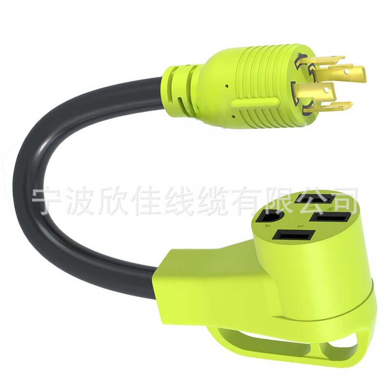 American Standard L5-30P Male Plug to Nema14-50R Female Rv Generator Twist-Lock Adapter Power Cord American Standard L5-30P Male Plug to Nema14-50R Female Rv Generator Twist-Lock Adapter Power Cord