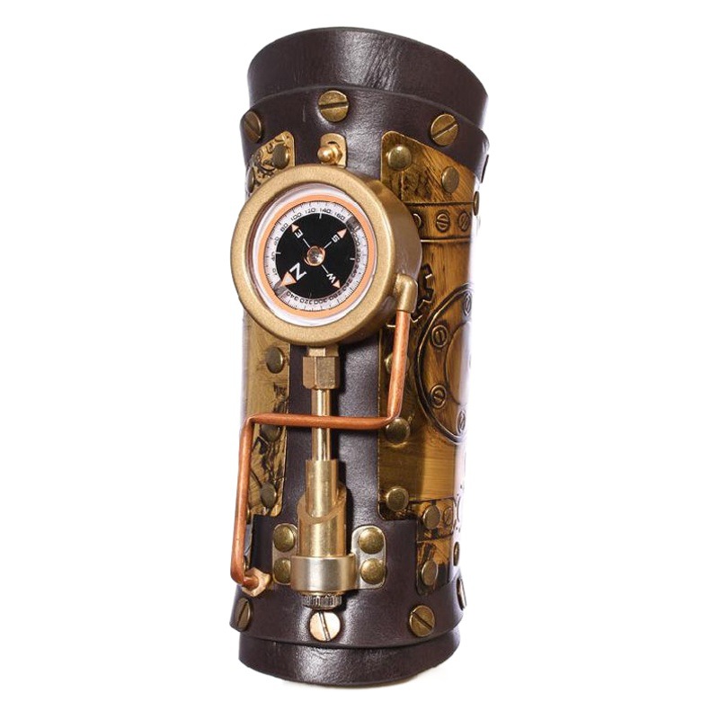 Medieval retro Steampunk al aire libre brújula pulsera joyería femenina Festival de Halloween anime partido brazo