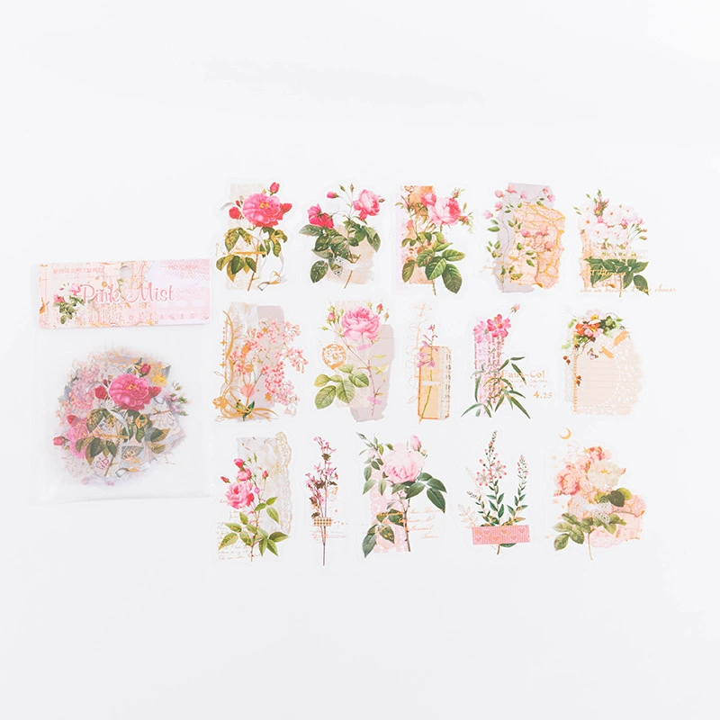 Стикеры Mo Mo PET Bao Senyu Jet Poetry Series Fresh Literary Handbook Decoration Patch 30 Simples