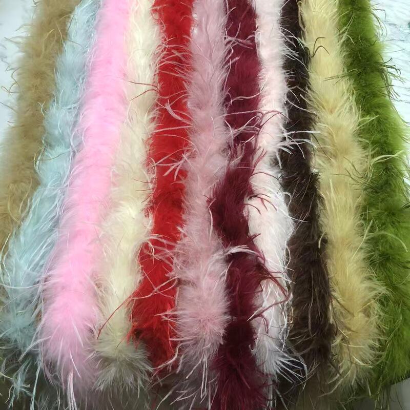 Colorful 9-11cm Ostrich Feather Strips DIY Clothing Cuff Accessories Dress Feathers Performance Costume Decoration