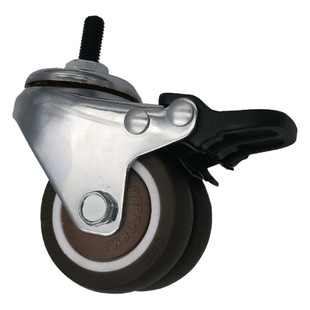 2 inch rubber screw rod double row universal mute GL8 seat E-sports chair caster boss chair shelf wheel
