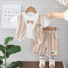 Summer set, children's summer clothing, western style, with short sleeve, wholesale