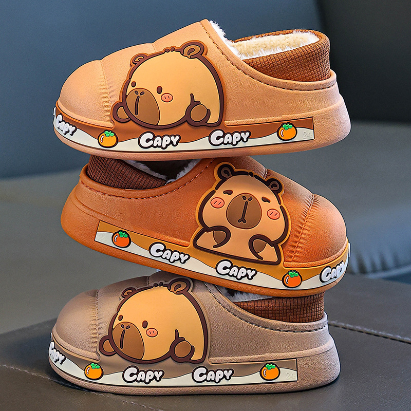 Bolsos de invierno para niños, zapatos de tacones de algodón para niños, niñas y niñas, calentamiento y terciero impermeable, lindos trapos de algodón para niños de mediano edad.