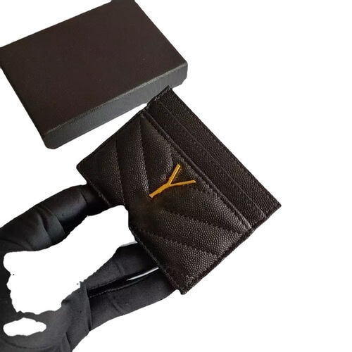 Manufacturer Direct Wholesale Fish Roe Card Holder Card Case Minimalist YSL Chanel Multiple Card Trendy Wallet Organizer