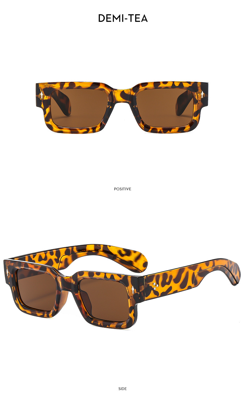 Simple Style Style Simple Style Solid Color Ac UV400 Protection Square Full Frame Women's Sunglasses