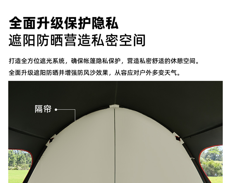 Donkey's Friend Outdoor Camping Tent Customization Multifunctional One-Bedroom-One-Living-Room Exhibition Hall Camping Canopy OEM
