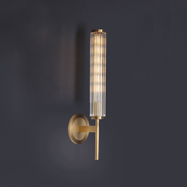 Copper wall sconce for living room
