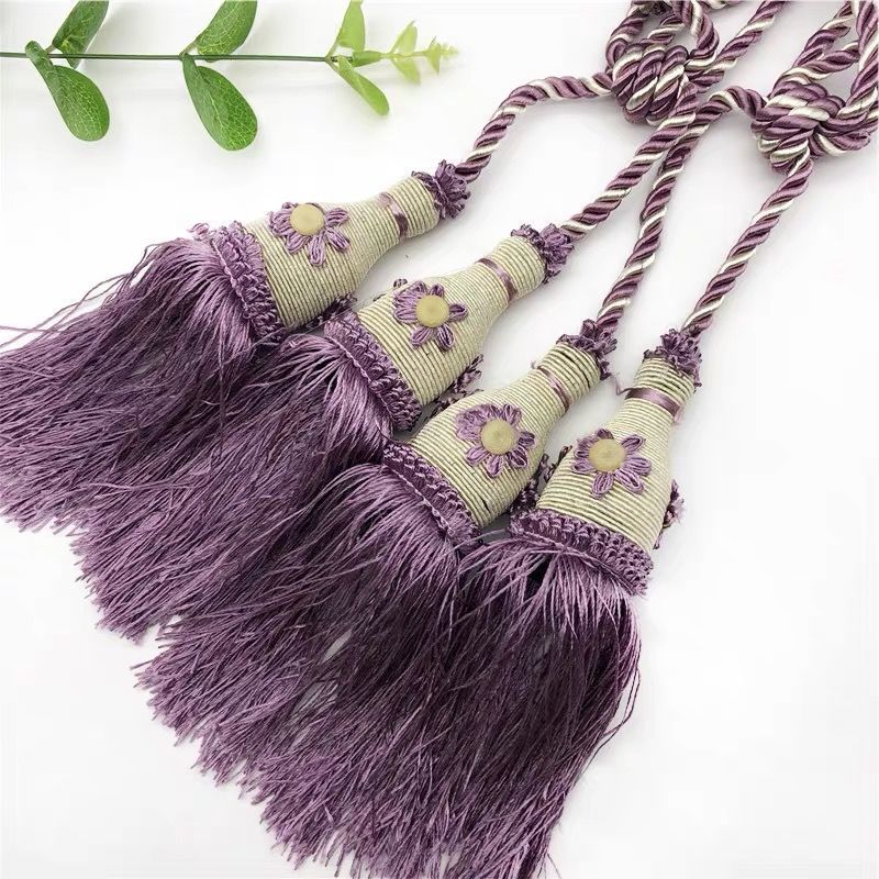 Flower Ball tennis curtain small tie ball tie rope tie buckle decorative color tassel curtain decorative tie ball hanging accessories