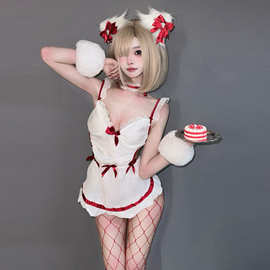 朝慕情趣内衣小胸性感女仆服装火辣诱惑女佣激情床上免脱挑逗制服