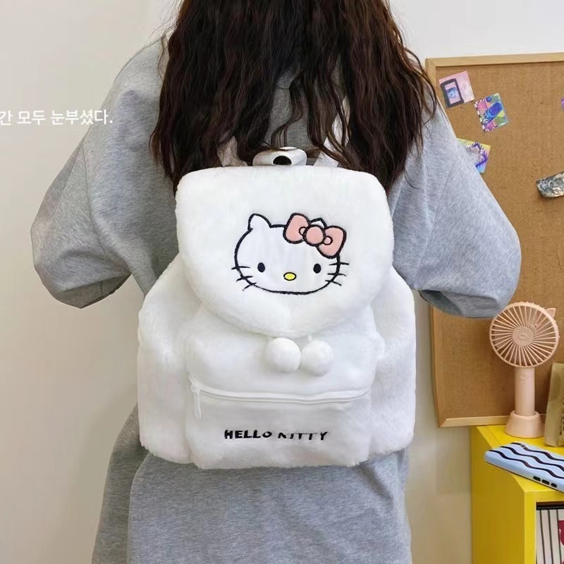 可爱い日系刺繍クロミメッティぬいぐるみリュックサック学生大容量リュックサックソフト妹かばんins|undefined