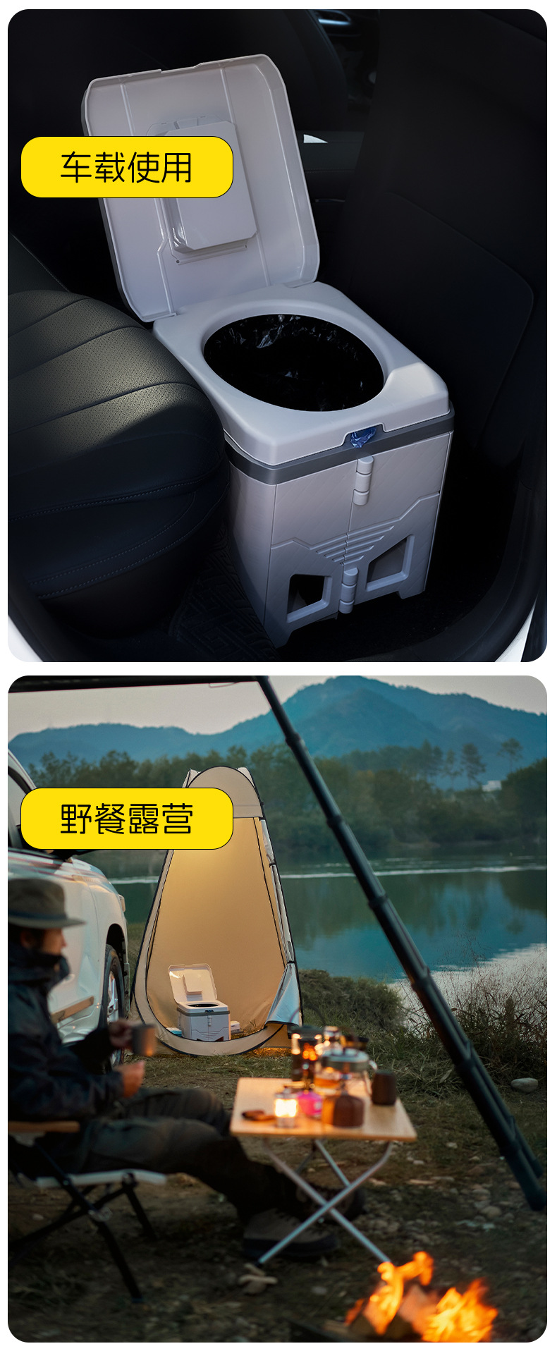 Cross-Border New Folding Toilet Car Emergency Camping Toilet Stool Adult Portable Deodorant Outdoor Mobile Toilet