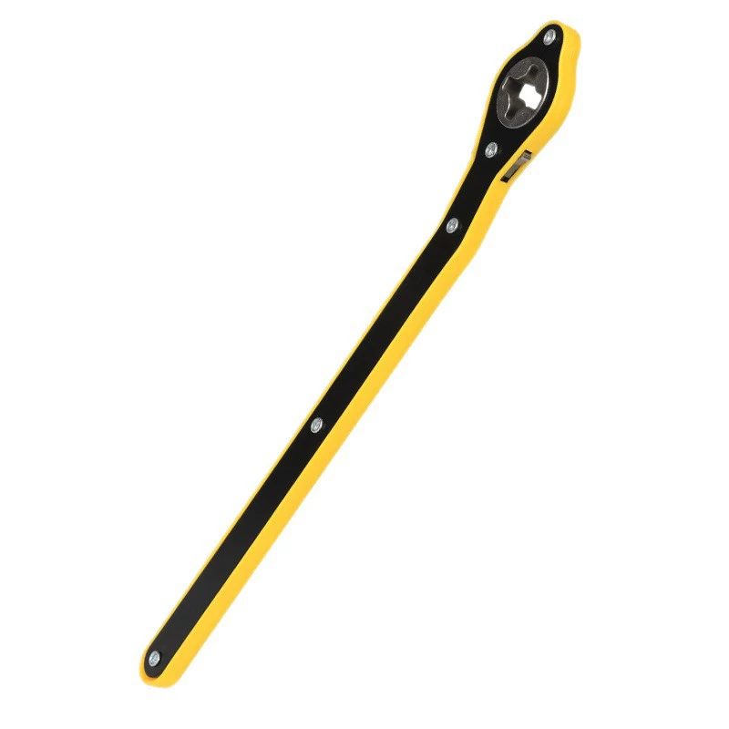 Long wrench, universal joystick, tire repair tool