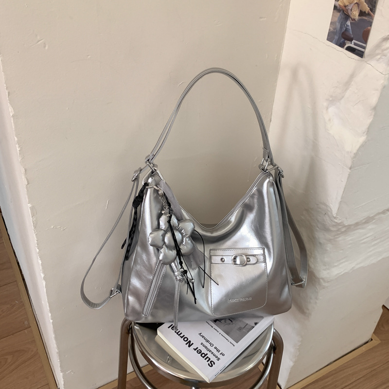 Bolsas de tendencia transfronteriza de gran capacidad para mujeres 2026 nueva moda coreana multipropósito mochila de viaje ocio bolsa de mano image 8