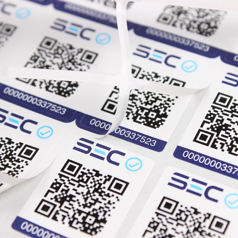 不干胶保护膜贴纸可变数据二维码挪车标签通用耐刮撕不破