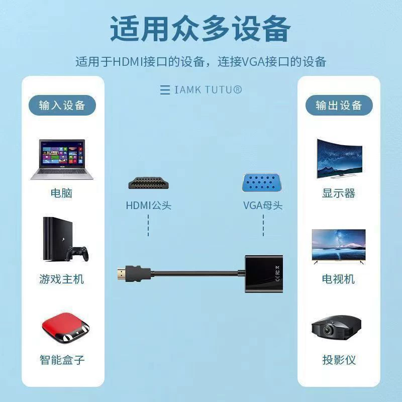 HDMI к VGA с аудио питанием конвертер компьютер ноутбук высокое разрешение 1080p видео ротатор