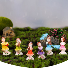 跨境专供花仙子小摆件微景观创意造景装饰品精灵树脂工艺品摆件