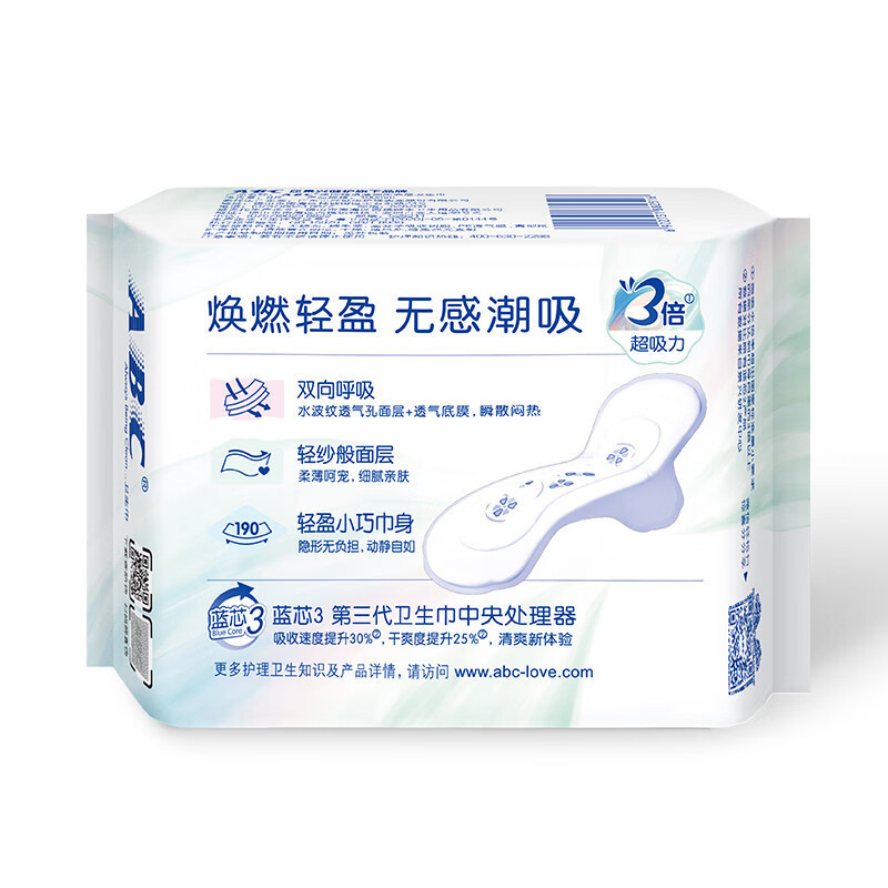 Wholesale Distributor ABC Light and Thin Mini Pads with Soft Surface Menstrual Pads Daily Use 190mm 8 Pcs K53