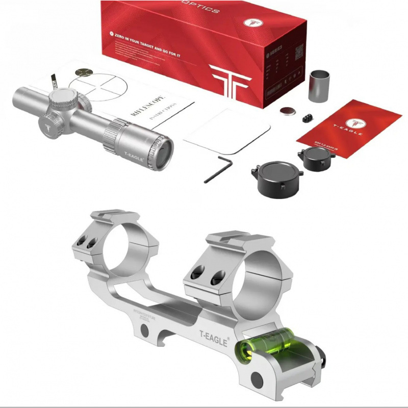 Visión nocturna de pared delgada gran ángulo de visión rápida de alta definición telescopio cruzado 1.2-6x espejo modelo de juguete de lanza