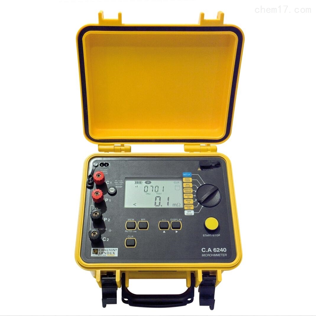 法国Chauvin-Arnoux微欧计CA6240微电阻计10A测量电流绕组电阻