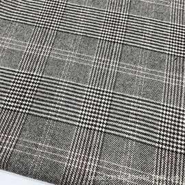 加厚磨毛 仿毛休闲外套 裤子 裙子 棉袄面料 梭织弹力色织格子布