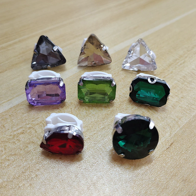 Оптовая продажа новые сплошные хрустальные аксессуары Зажим шнурки декоративные водяные сверла