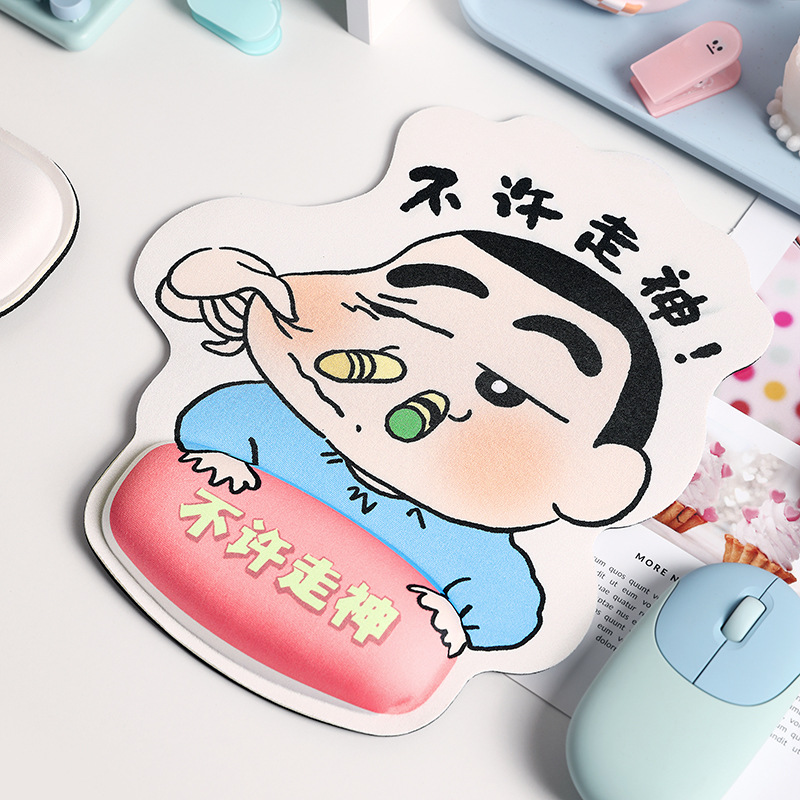 Alfombrillas de ratón transfronterizas, divertidas y variadas, reposamuñecas, alfombrillas de ratón de alta calidad con formas especiales, alfombrillas de ratón de dibujos animados para hombres y mujeres