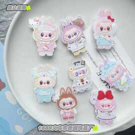 新款亚克力拉布布发夹甜美可爱少女心刘海夹卡通三丽鸥鸭嘴夹儿童