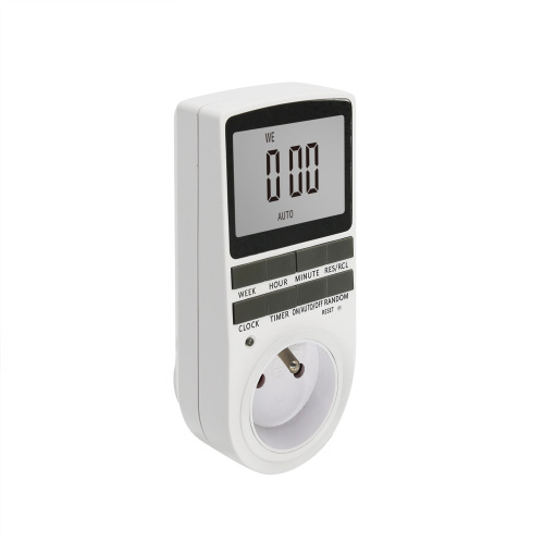 Factory Supply French Large Screen Timer Switch Outlet Electronic Timer Timer Kitchen Outlet