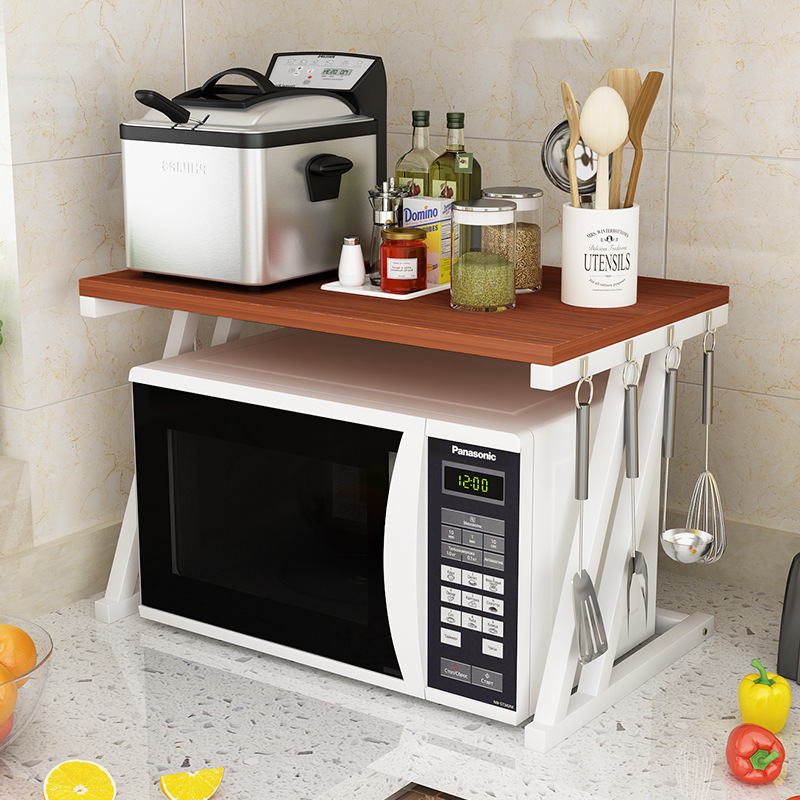 Venta al por mayor estante de almacenamiento de cocina estante de horno de microondas estante de almacenamiento simple de doble capa estante de almacenamiento de 2 capas estante simple de almacenamiento de horno