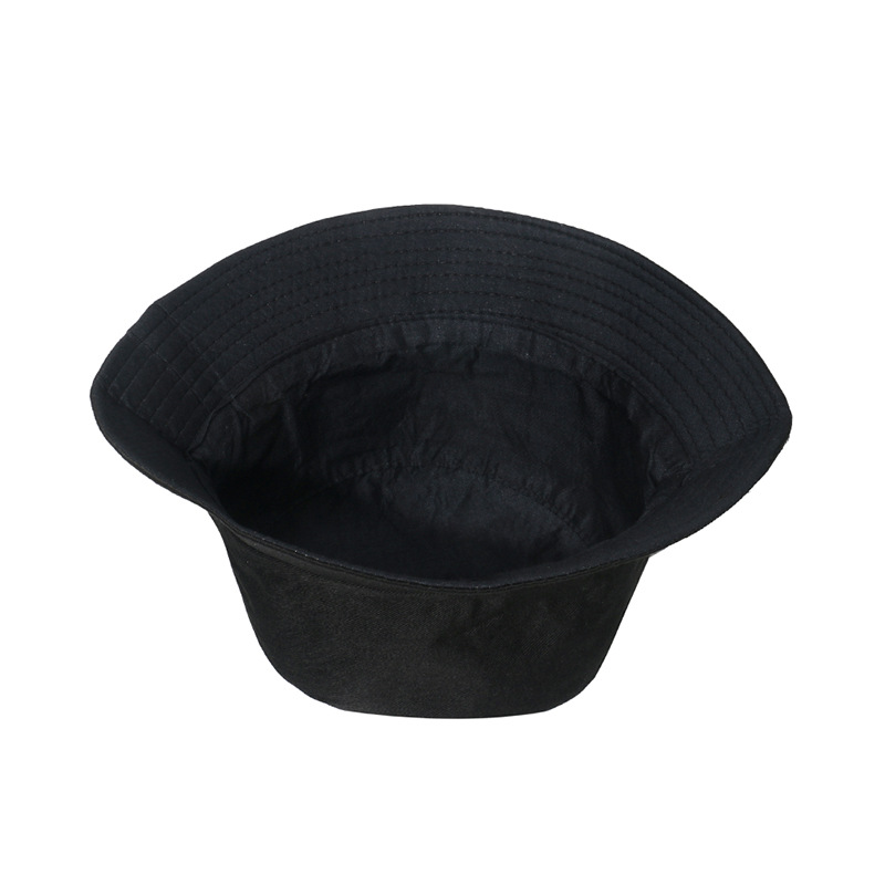Flat Eaves Rim Unisex Simple Style Solid Color Sewing Flat Eaves Bucket Hat