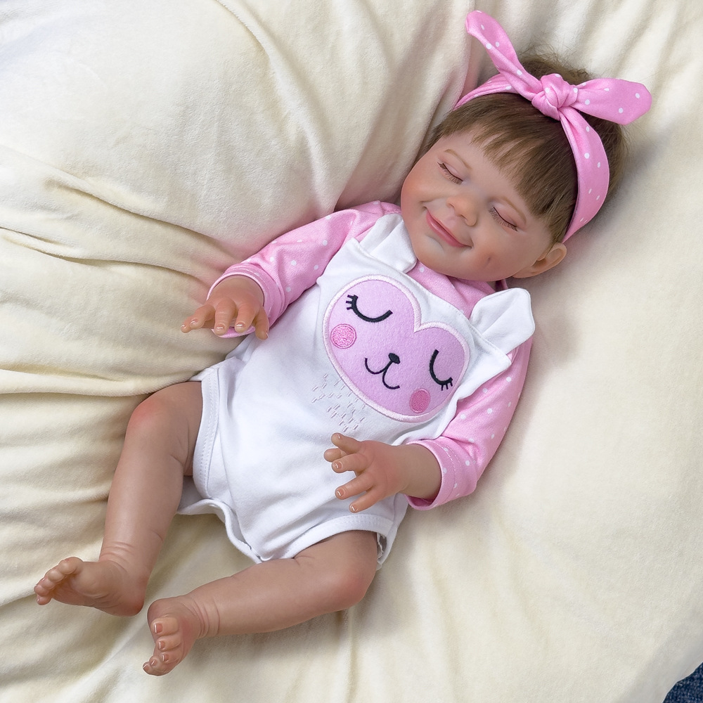 45 mm CM para el hogar suave pesado bebé muñeca de regalo muñeca de niña muñeca de regalo simulación de mariposa