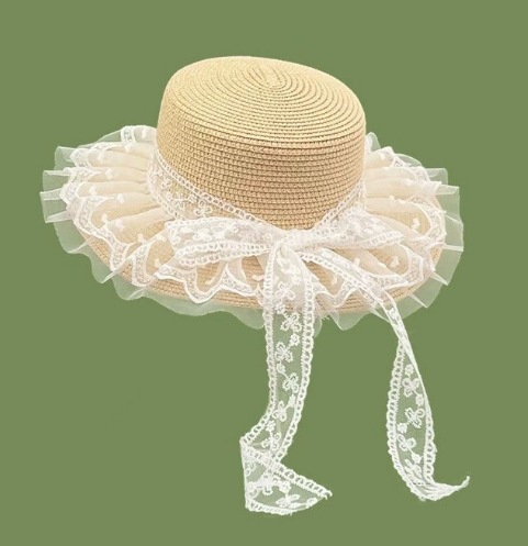Sombrero de pescador de ala grande de verano sombrero rojo neto femenino sombrero de paja de vacaciones de playa sombrero de sol protección solar sombra de sol sombrero de paja moda femenina