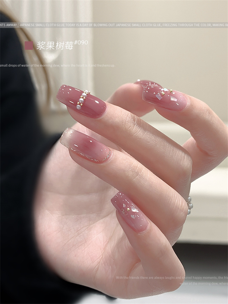 KaSi fototerapia Esmalte de uñas pegamento 2023 nueva primavera y el verano popular blanco lechoso nude rojo cereza salón especial
