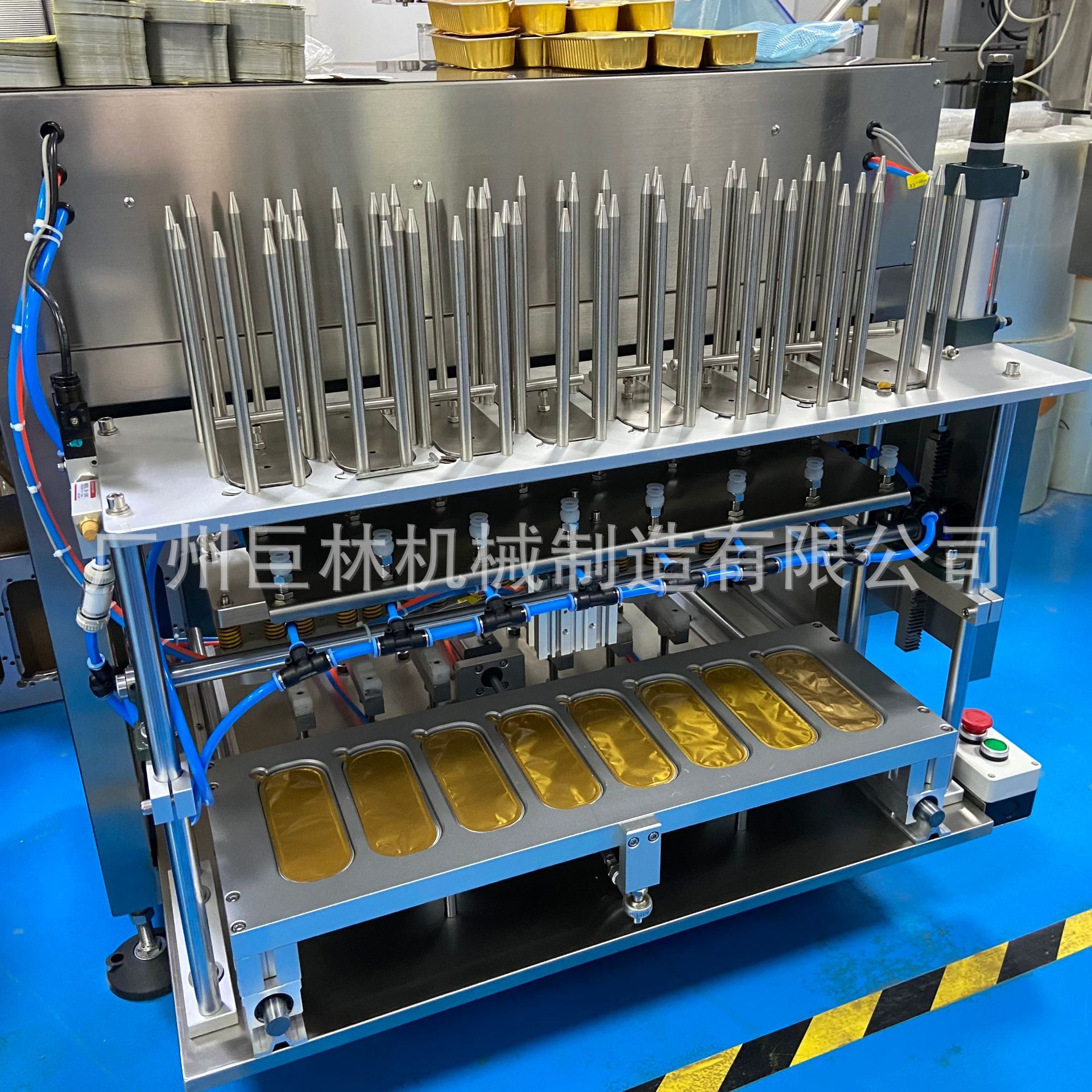 商用烤榴莲封口机不锈钢密排铝箔封口榴莲封口机海鲜封口适用